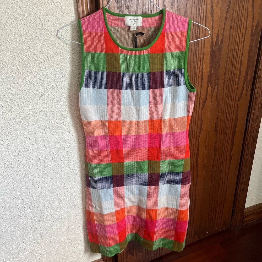 Kate spade target collection Colorful Plaid Sleeveless Dress